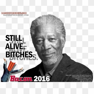 Still Alive Bitches - Morgan Freeman Or Nelson Mandela Clipart