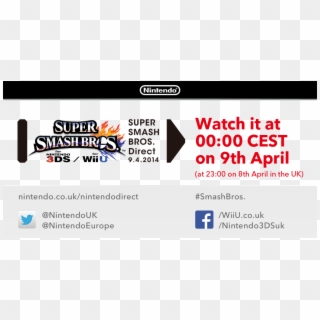 Nintendo Of Europe On Twitter - Super Smash Bros. For Nintendo 3ds And Wii U Clipart
