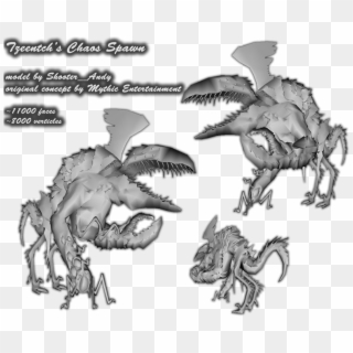Tzeentch's Chaos Spawn - Gods Of The Old World Clipart
