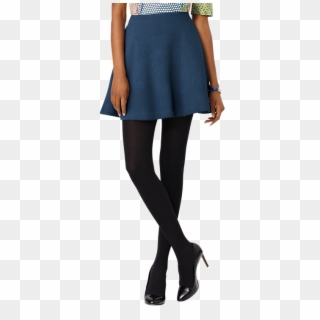 Perfect Circle Mini Skirt In Quilted Sponge - Tights Clipart