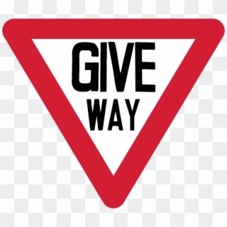 Giveway Sing - Give Way Sign Png Clipart