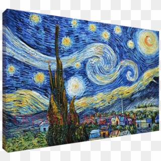 Blue Starry Night By Vincent Van Gogh 1 - La Noche Estrellada Van Gogh Oleo Clipart
