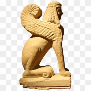 Chiusi Etrusc Sphinx - Carving Clipart