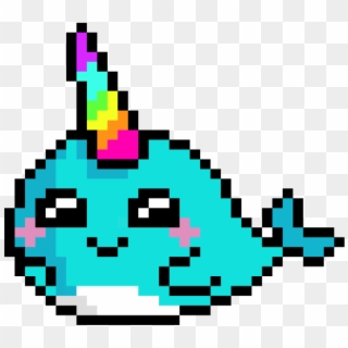 Project Narwhal - Pixel Art Cute Narwhal Clipart