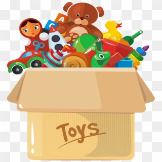 Donate Png Photo - Box Of Toys Png Clipart