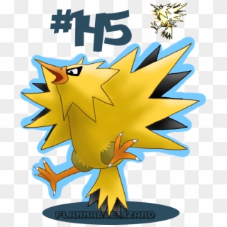 Zapdos Is Today's Pokémon I'm Still Bad At Drawing - Moltres Sprite Clipart