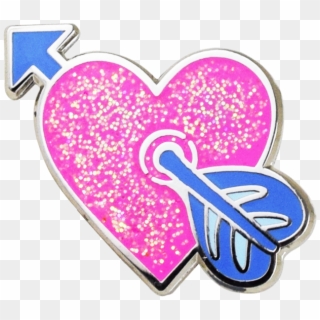 Heart With Arrow Emoji Pin Clipart