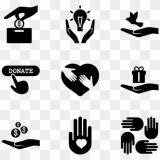 Charity - Hand Icon Clipart