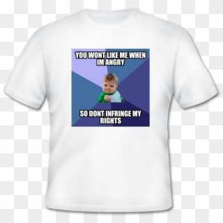 Want A Different Meme Shirt Click Here To View All - Success Kid Clipart