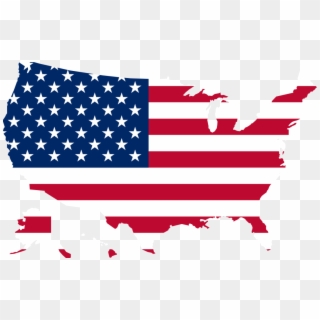 America, United States, Map, Flag, Us - Us Flag Clipart