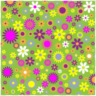 Medium Image - Colorful Floral Background Patterns Clipart