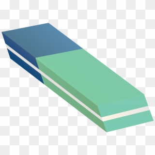 Blue Green Eraser Clipart - Eraser Png Transparent Png