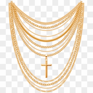 Gold Jewellery Png Picture - Gold Necklace Vector Clipart