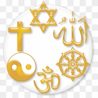 File - Religionsymbol - Svg - 4 Religions Clipart