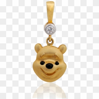 Adorable Gold Teddy Bear Pendant - Pendant Clipart