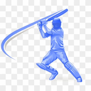 Cricket Equipment & Gear - Cricket Batting Logo Png Clipart