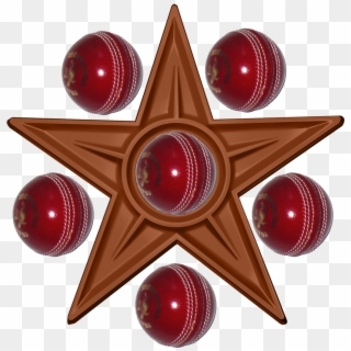 Cricket Bowler Barnstar - Cricket Ball Clip Art - Png Download
