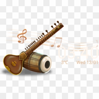 002 - Indian Musical Instruments Clipart