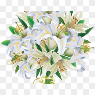 Tulip Clipart Flower Bokeh - Bouquet Png White Flower Transparent Png