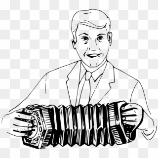 This Free Icons Png Design Of Man Playing Concertina Clipart