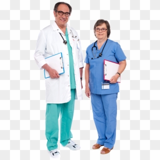 Doctor - Male Doctor Female Nurse Clipart