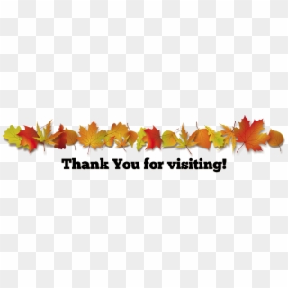 Thankyou Visiting Leaves - Thank You For Visiting Clipart