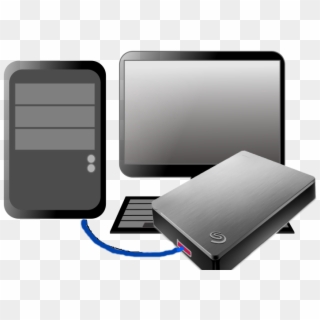 External Hd Protected - Transparent Pc Vector Png Clipart