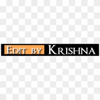 Krishna Bhai Ur Logo Done - Krishna Edit Text Png Clipart