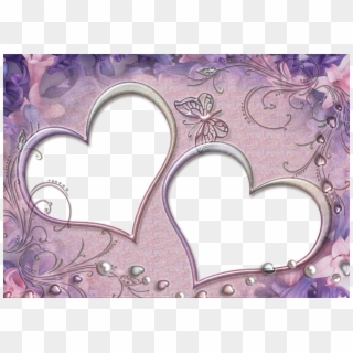 Purple Heart Frames Clipart