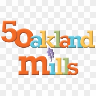 Oakland Mills 50th Birthday Logo Stacked Png - Graphic Design Clipart