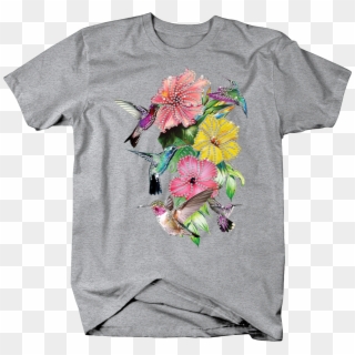 Image Is Loading Hummingbirds In Flowers Shirt Birds - Funny Gun Shirt Clipart