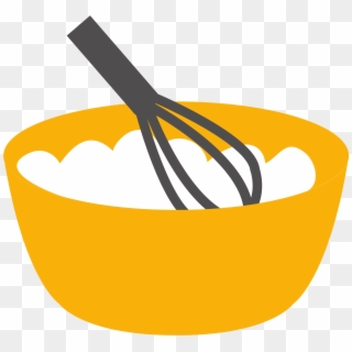 Png Black And White Library Whisk Bowl Kitchen Utensil - Bowl And Whisk Clipart Transparent Png