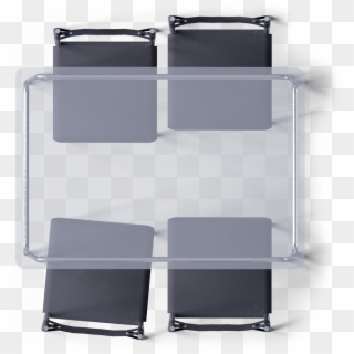 Laver Table And 4 Chairs Top - Glass Table With Chairs Top View Clipart