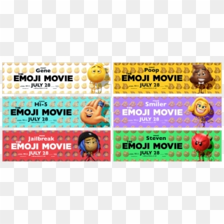 As Such, Gene, Hi-5 And Jailbreak Are Featured Together - Steven The Emoji Movie Clipart