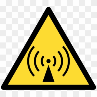 Radio Waves Hazard Symbol - Iso 7010 Warning Sign Clipart