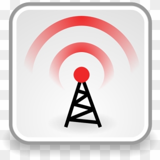 Radio, Waves - Wireless Symbol Clipart