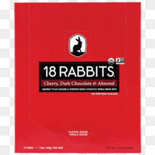 18 Rabbits Cherry Dark Chocolate Almond Bar - Graphic Design Clipart
