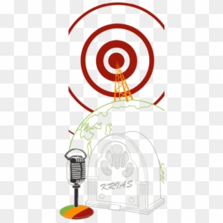 Radio Advertising Is Sound Only, Broadcasted Via Radio-waves - Illustration Clipart