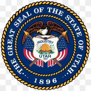 Coat Of Arms Or Logo - Great Seal Of The State Of Utah Clipart