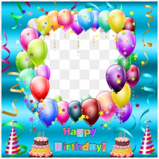 Happy Birthday Transparent Blue Frame Gallery Png Transparent - Happy Birthday Frame Png Transparent Clipart