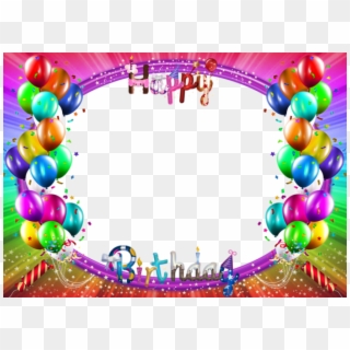 Best Stock Photos Happy Birthday Colorful Png Frame - Transparent Frame Happy Birthday Clipart