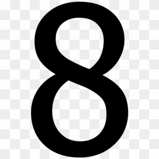 Number 8 Png - Solid Black Large Numbers To Print Clipart