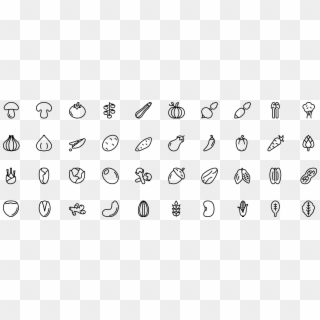 Icon Vegetables And Seeds - Monochrome Clipart
