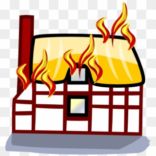 Edited Art Of House Fire Insurance - Animated House On Fire Clipart