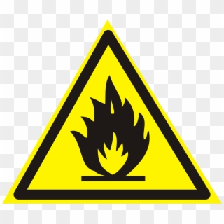 Vector Symbol «fire Hazard, Flammable Substances» - Пожароопасно Легковоспламеняющиеся Вещества Clipart