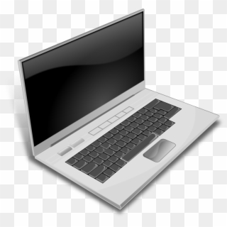 This Free Icons Png Design Of A Gray Laptop Clipart
