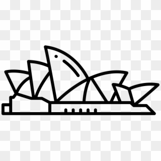 Sydney Opera House Clipart Png - Outline Of The Sydney Opera House Transparent Png