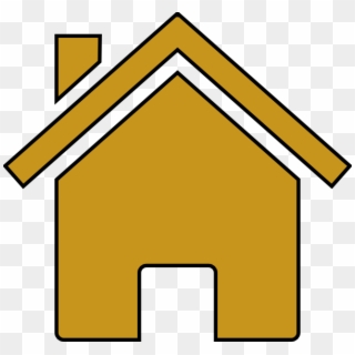 House Clipart Outline Clipart - Home Icon Gold Png Transparent Png