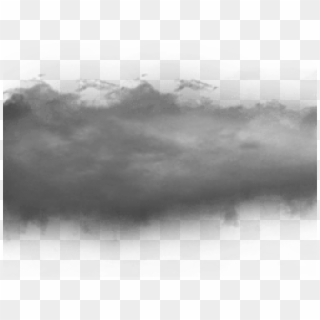 Storm Cloud Clipart - Monochrome - Png Download