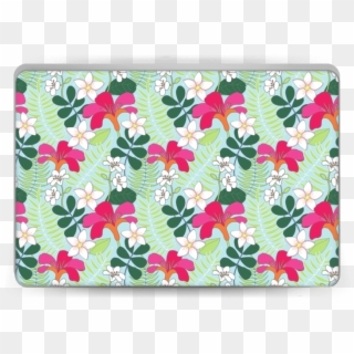 Tropical Flowers Skin Laptop - Floral Design Clipart